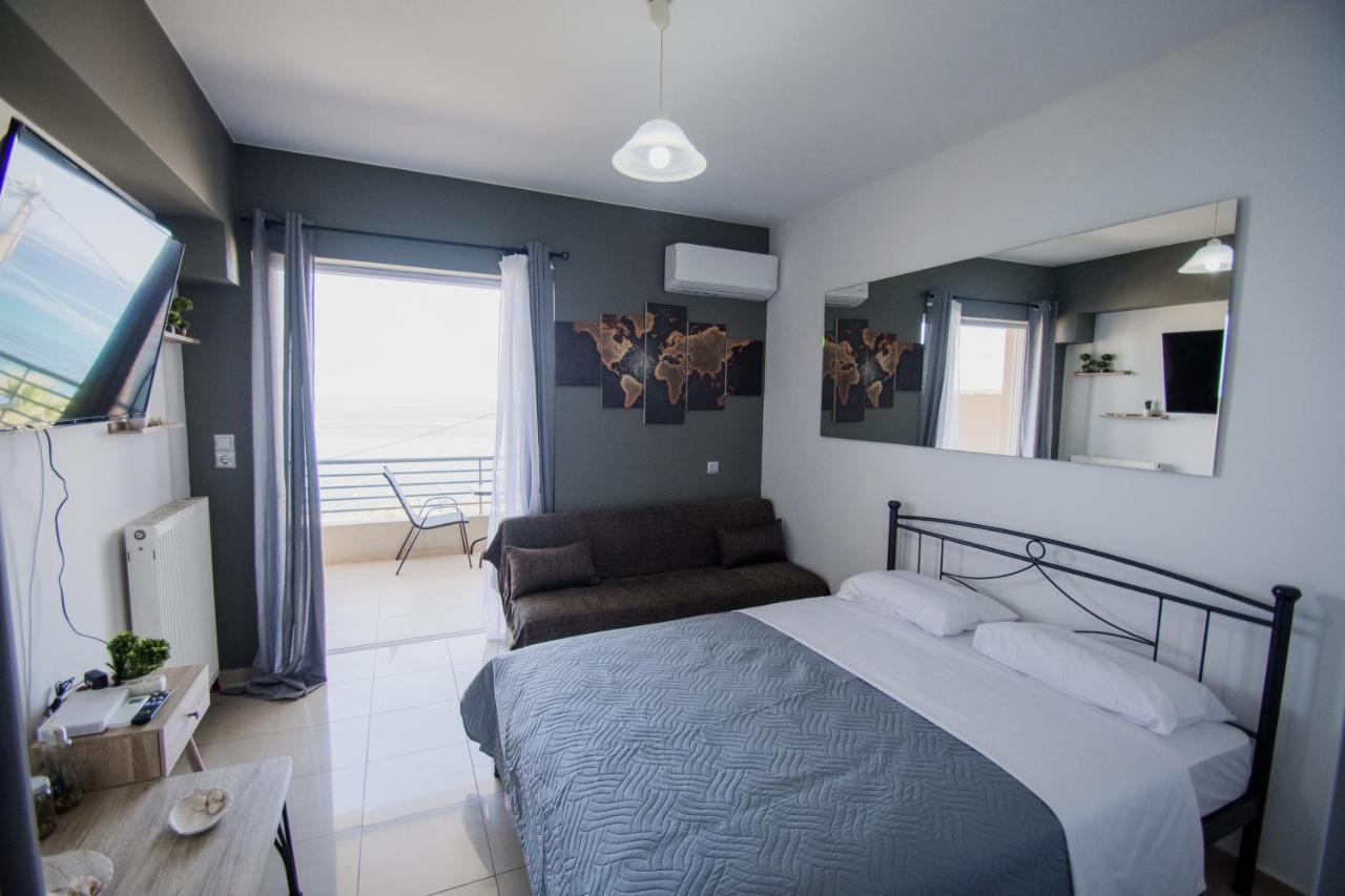 Pavlos Standard Studio With Sea View Rethymno  ภายนอก รูปภาพ