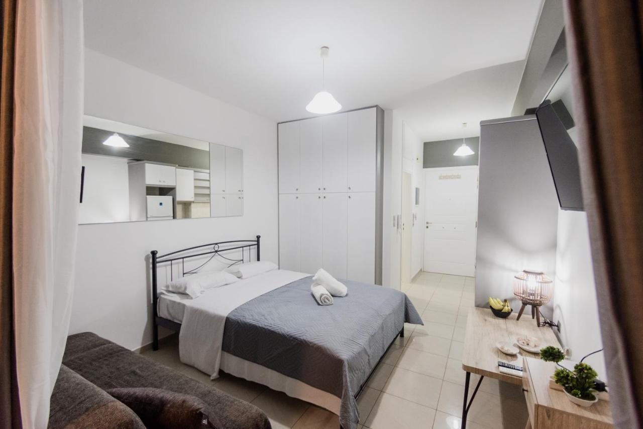 Pavlos Standard Studio With Sea View Rethymno  ภายนอก รูปภาพ